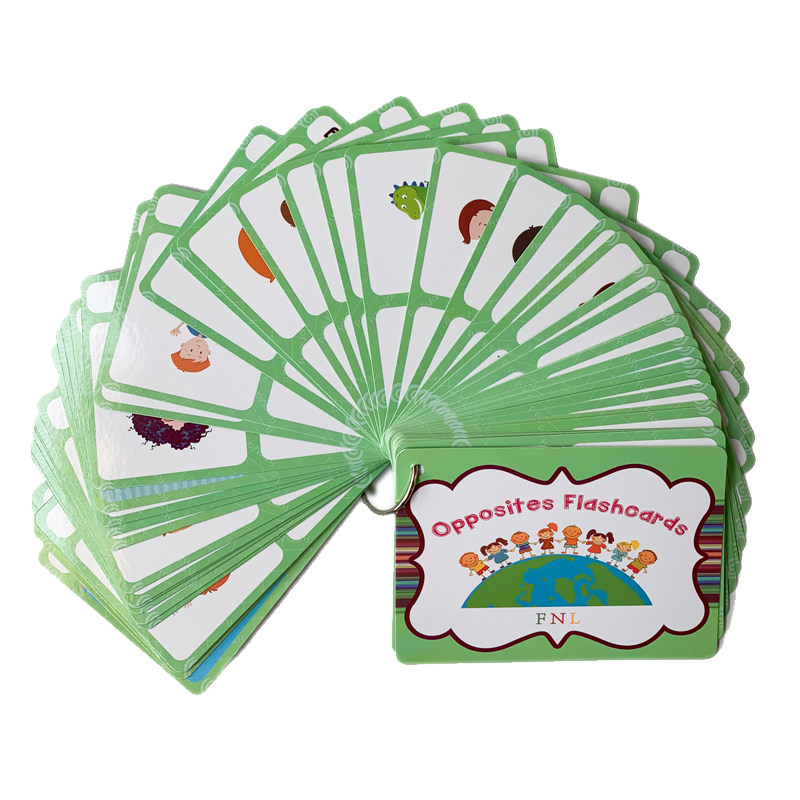 Kids Education Product - The 100 Groups Opposites Flashcards English