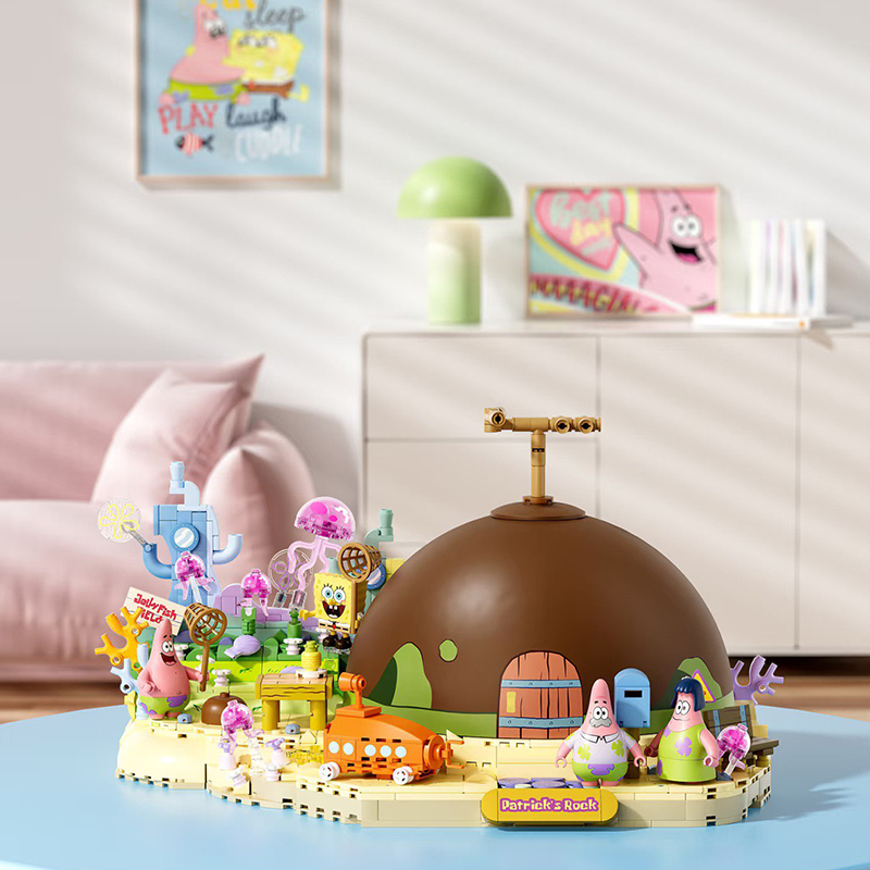 Kids Education Product - Spongebob Patrick Star Rock House Building