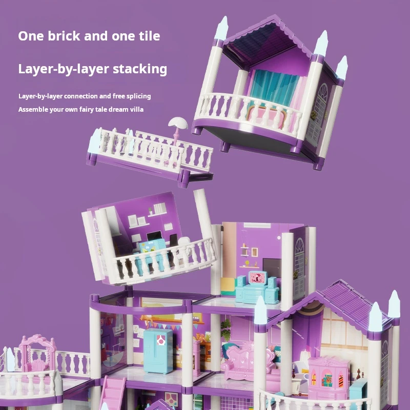DIY Doll Houses Girls Castle A - Kids Education Images 评论和价格