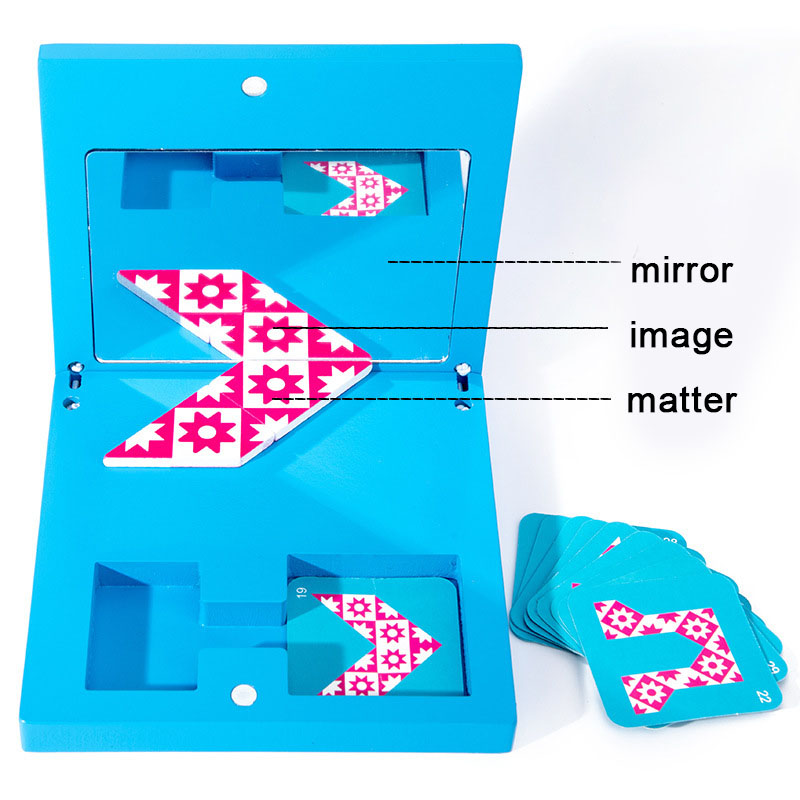 Mirror Image Puzzle Wooden Jig - Kids Education Images 评论和价格