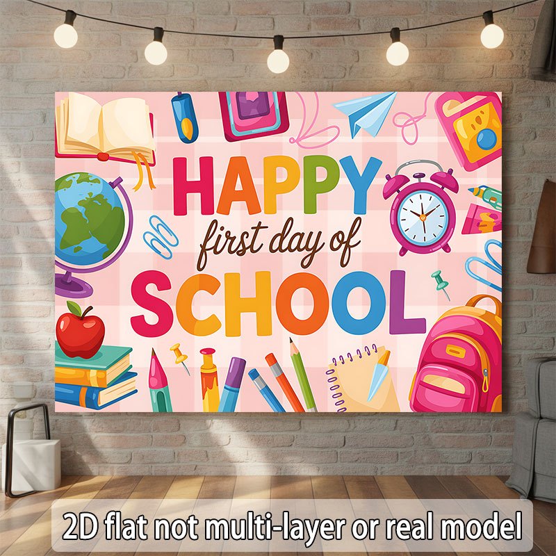 Back to School Wall Tapestry H - Happy Kids Education 评论和价格