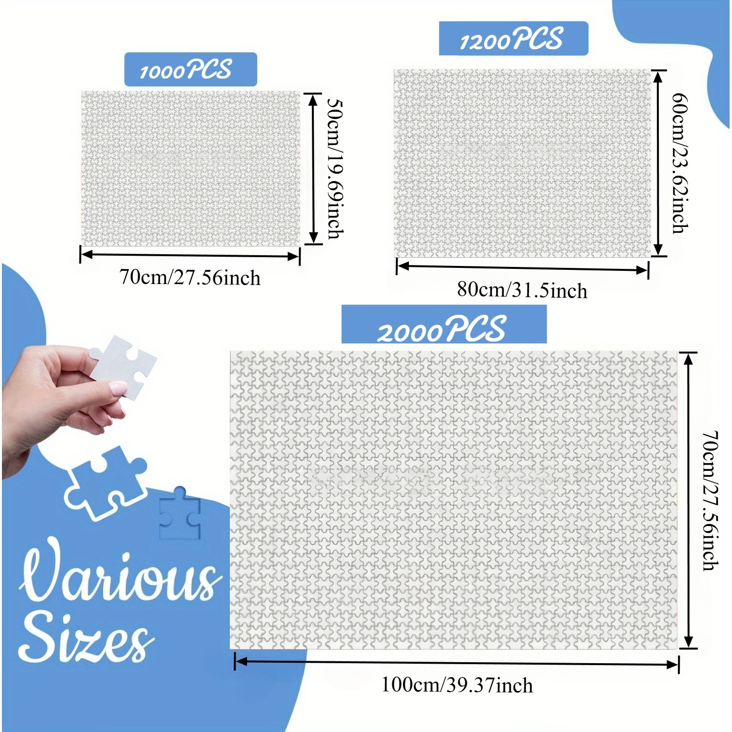 500/1000 Pieces Jigsaw Puzzle  - Kids Education Images 评论和价格