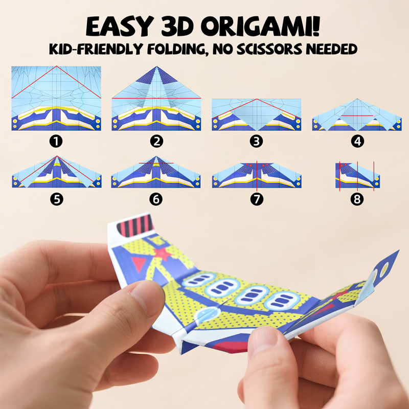 36 Sheets Paper Airplane Origa - Kids Education Product 评论和价格