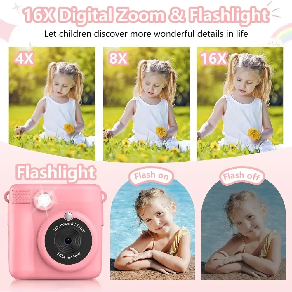 Instant Print Camera for Kids, - Kids Education Images 评论和价格