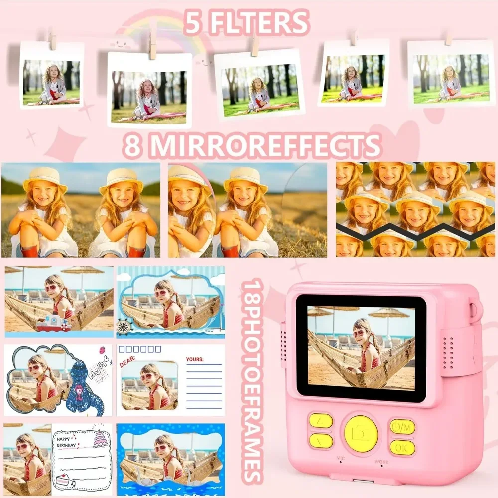 Instant Print Camera for Kids, - Kids Education Images 评论和价格