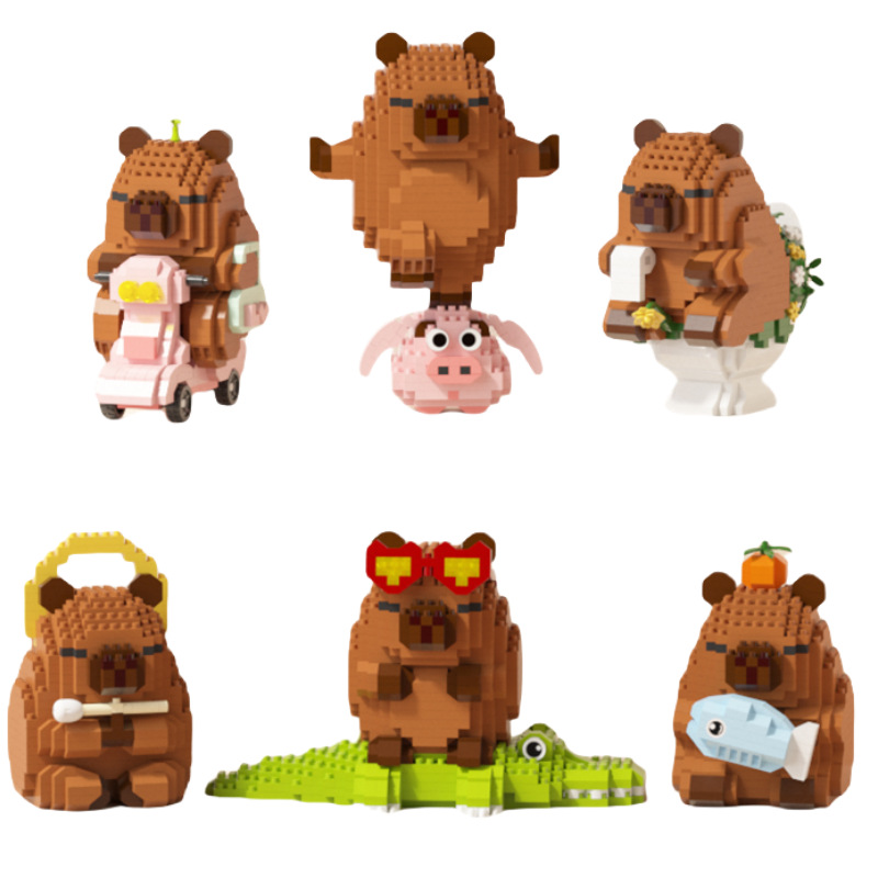 Happy Capybara Building Blocks - Happy Kids Education 评论和价格