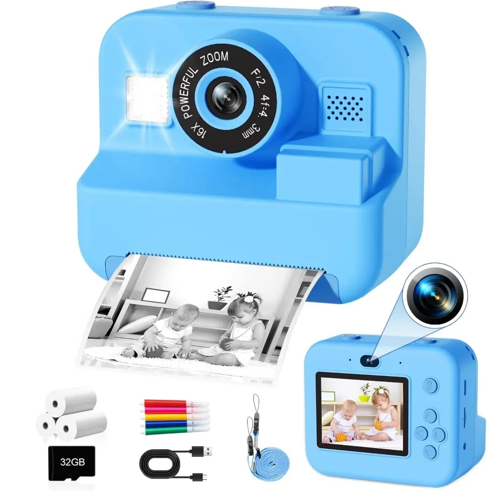 Kids Camera Instant Print 32G  - Kids Education Images 评论和价格