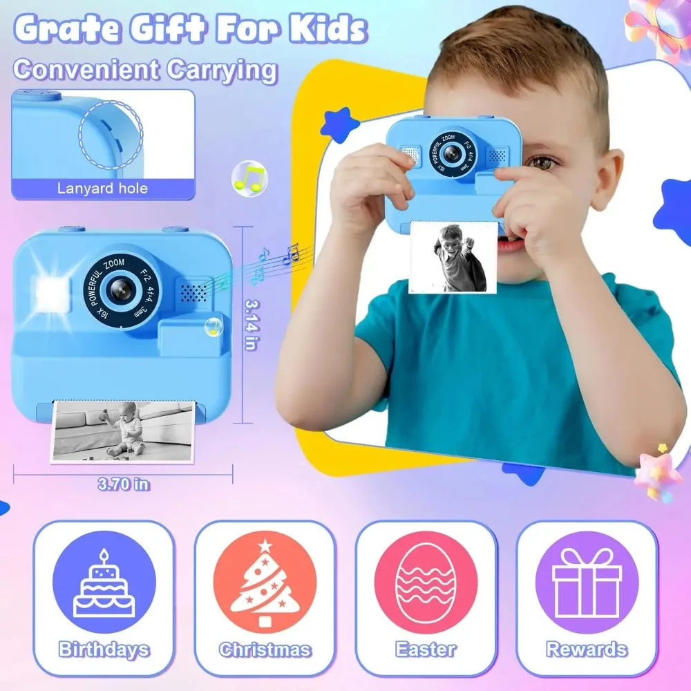 Kids Camera Instant Print 32G  - Kids Education Images 评论和价格