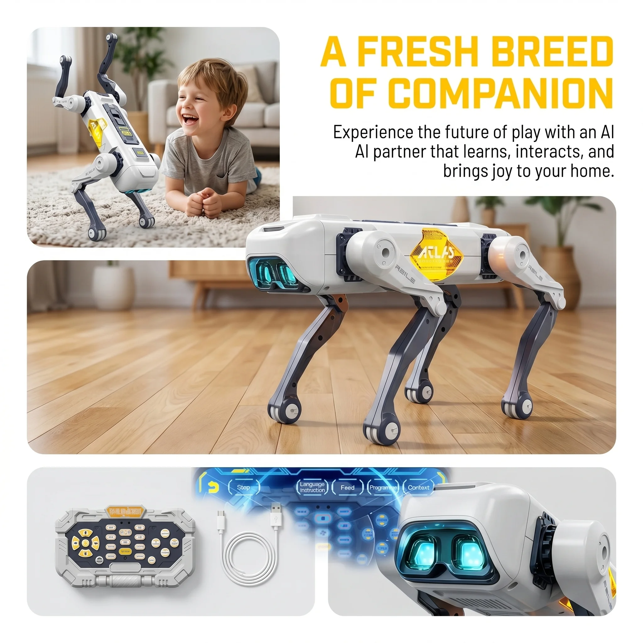AI Smart Robot Dog, Voice & AP - Kids Education Product 评论和价格
